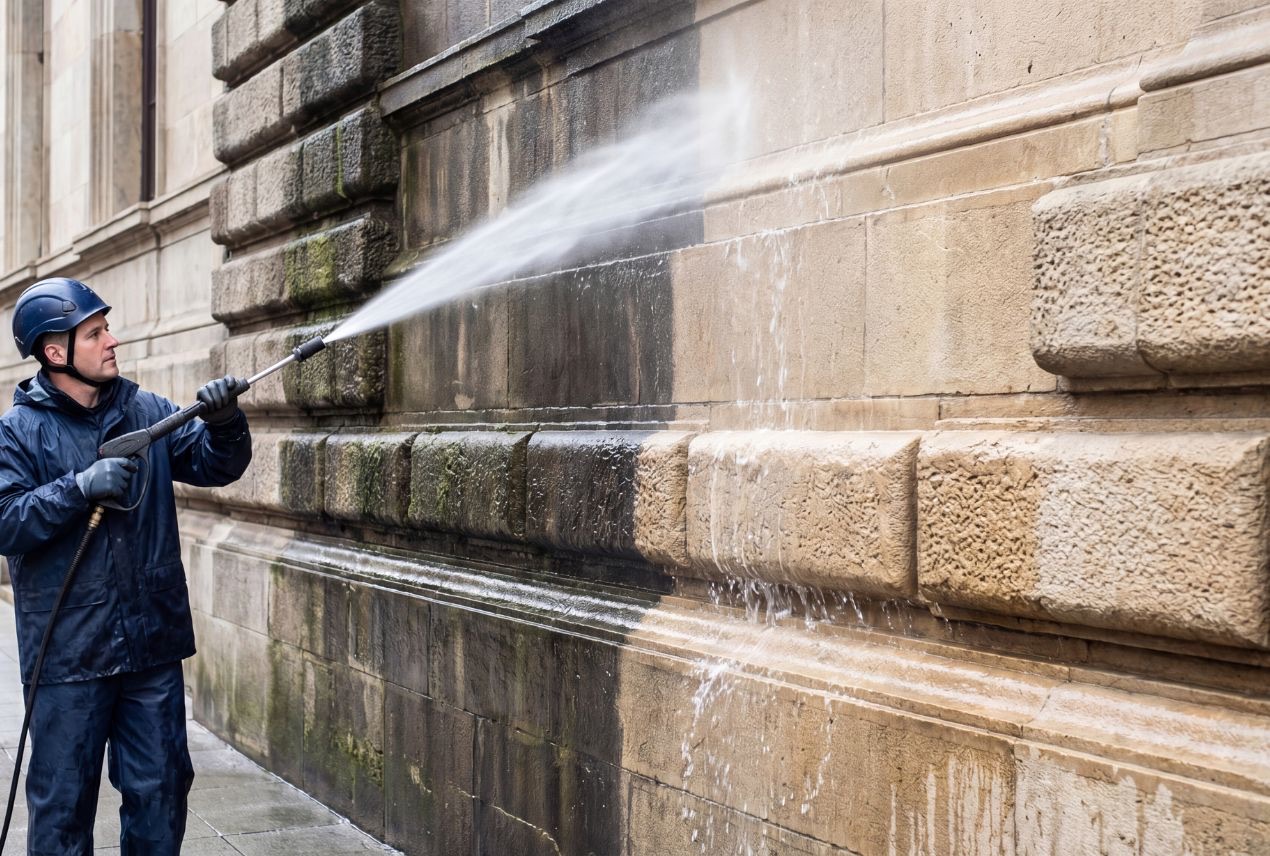 Professionelle Fassadenreinigung in Mainz, Wiesbaden & Frankfurt