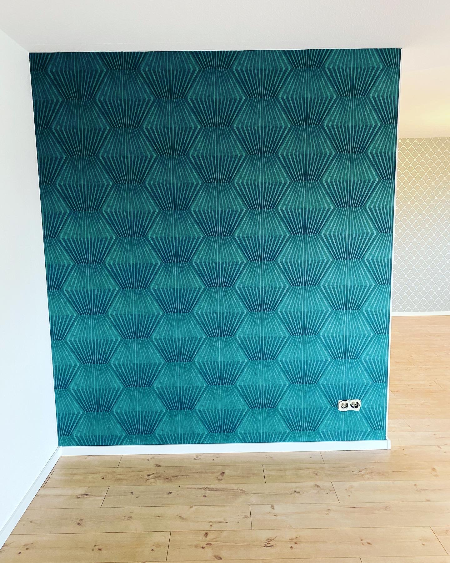 Designer-Tapete im Wohnzimmer